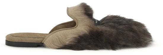 Dolce & Gabbana Dolce & Gabbana Gray Lamb Ovis Aries Aries Mules