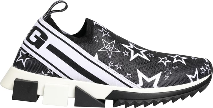 Dolce & Gabbana Dolce & Gabbana Black Stars Logo SORRENTO Sneakers Shoes