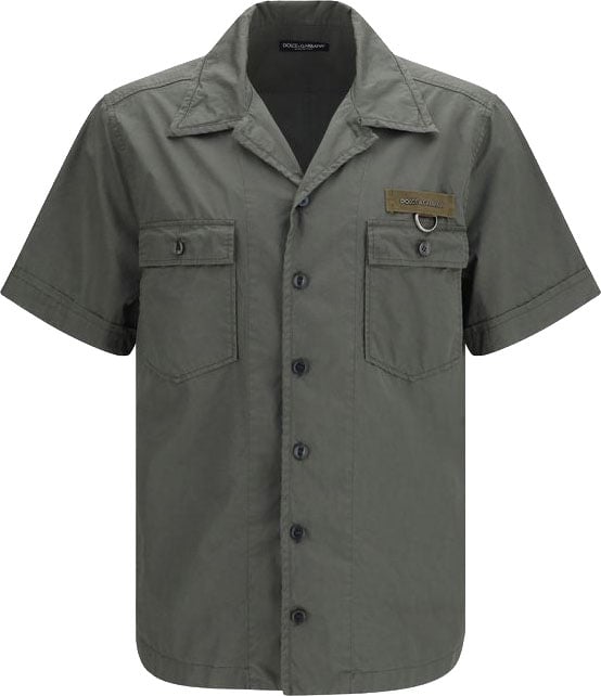 Dolce & Gabbana Dolce & Gabbana Gray Cotton Shortsleeve Shirt