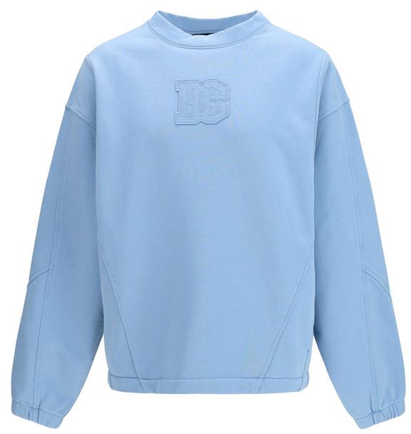 Dolce & Gabbana Dolce & Gabbana Blue Cotton Sweatshirt