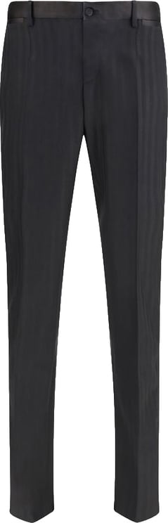 Dolce & Gabbana Dolce & Gabbana Black Wool Oves Aries Dress Pants