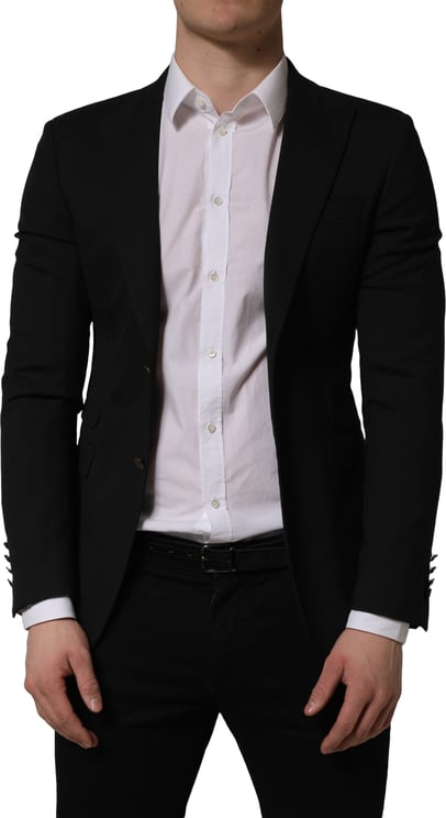 Dolce & Gabbana Dolce & Gabbana Black Polyester Single Breasted Blazer Jacket