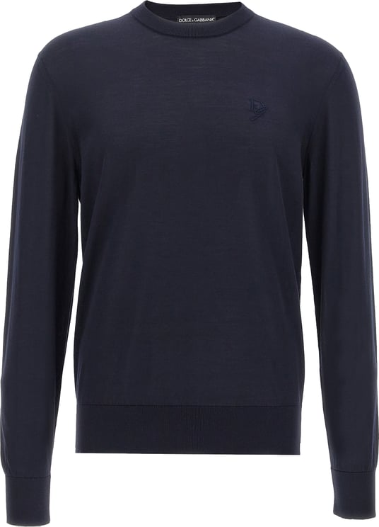 Dolce & Gabbana Dolce & Gabbana Blue Silk Cardigan