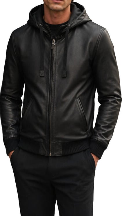 Dolce & Gabbana Jacket Leather Black