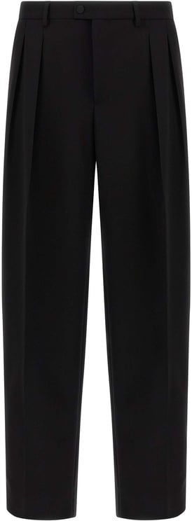 Dolce & Gabbana Dolce & Gabbana Black Virgin Wool Dress Pants