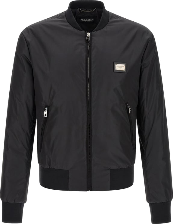 Dolce & Gabbana Dolce & Gabbana Black Polyamide Bomber
