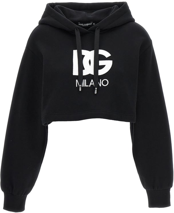 Dolce & Gabbana Dolce & Gabbana Black Cotton Hoodie