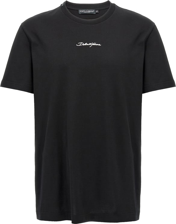 Dolce & Gabbana Dolce & Gabbana Black Cotton T-Shirt