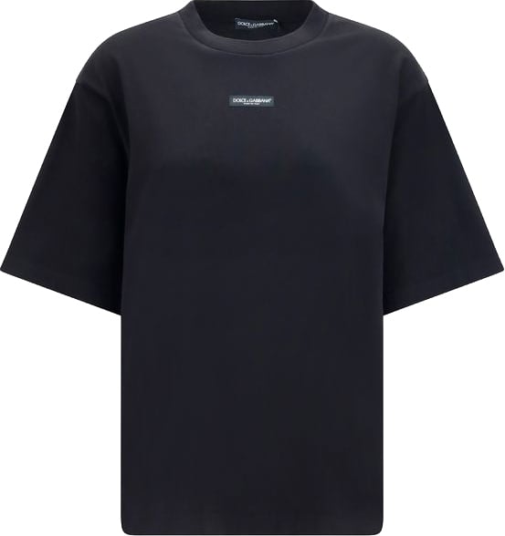 Dolce & Gabbana Dolce & Gabbana Black Cotton T-Shirt