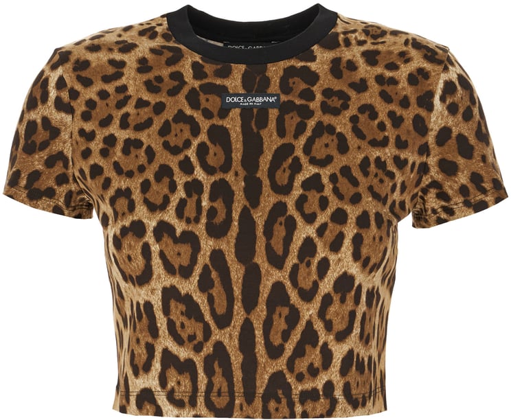 Dolce & Gabbana Dolce & Gabbana Printed cotton crop T-shirt