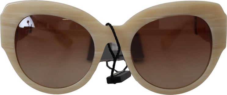 Dolce & Gabbana Dolce & Gabbana Beige Acetate Full Rim Brown Lense DG4294 Sunglasses