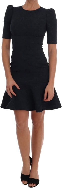 Dolce & Gabbana Dolce & Gabbana Black Blue Flare Mini Dress