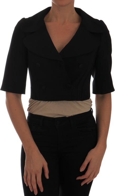 Dolce & Gabbana Dolce & Gabbana Black Short Croped Jacket Blazer