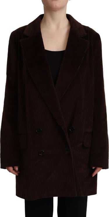 Dolce & Gabbana Dolce & Gabbana Bordeaux Corduroy Cotton Blazer Oversized Jacket