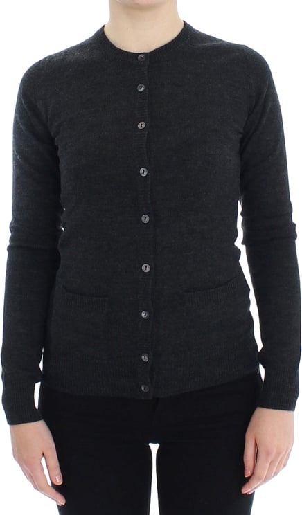 Dolce & Gabbana Dolce & Gabbana Gray Wool Button Cardigan Sweater