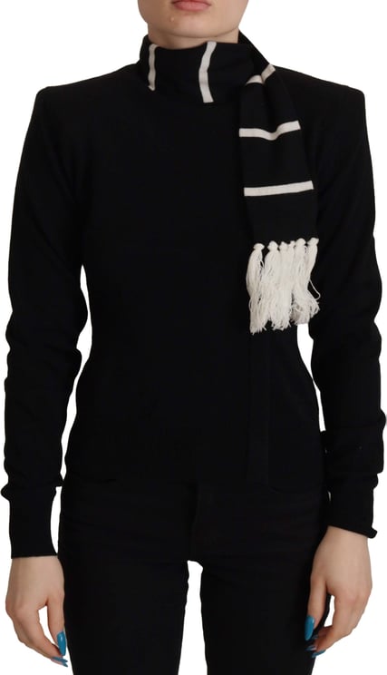 Dolce & Gabbana Dolce & Gabbana Black Cashmere Turtleneck Pullover Sweater