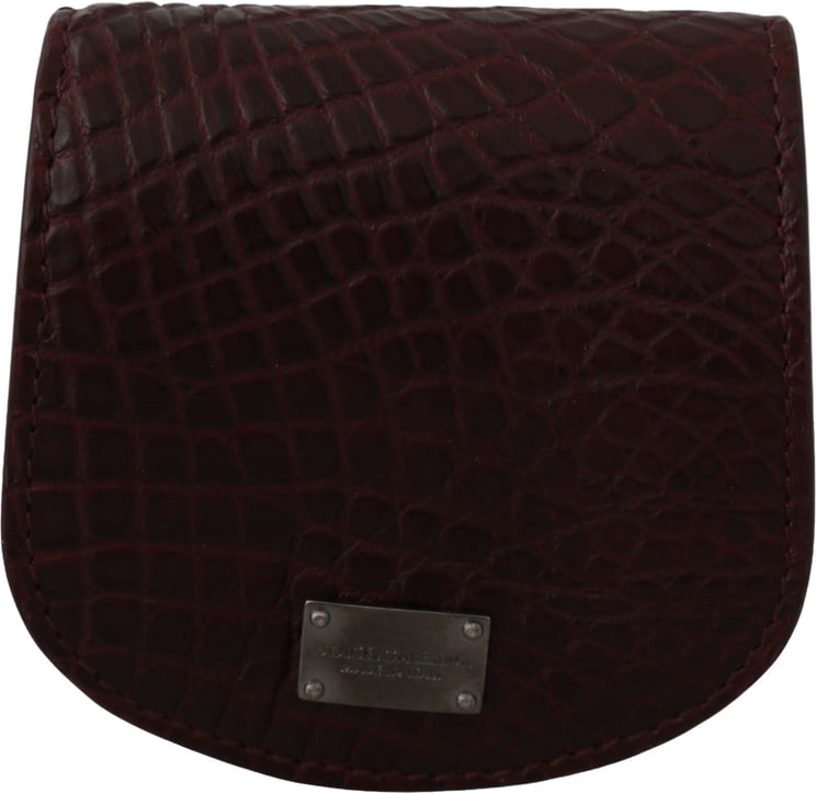 Dolce & Gabbana Dolce & Gabbana Brown Exotic Skin Pocket Condom Case Holder