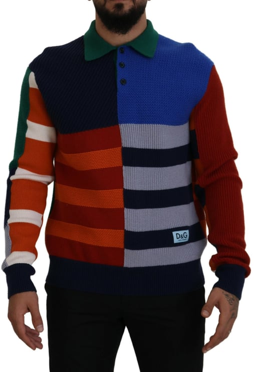 Dolce & Gabbana Dolce & Gabbana Multicolor Stripes Wool Pullover Sweater