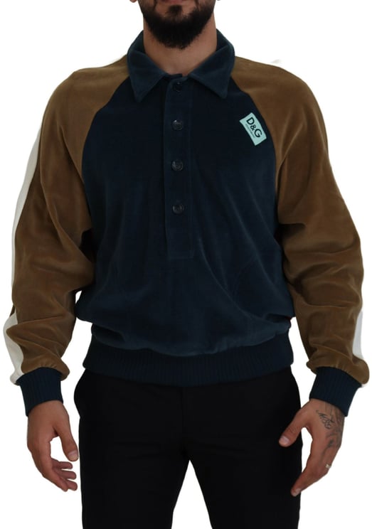 Dolce & Gabbana Dolce & Gabbana Multicolor Cotton Collared Pullover Sweater