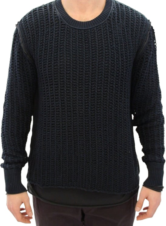 Dolce & Gabbana Dolce & Gabbana Blue Runway Netz Pullover Netted Sweater