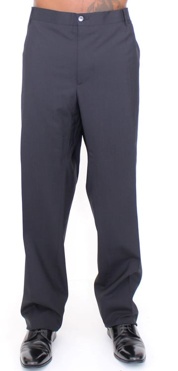 Dolce & Gabbana Dolce & Gabbana Black Wool Stretch Pleated Pants