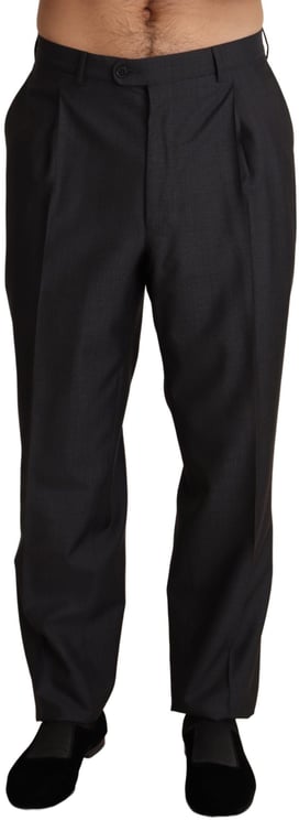 Dolce & Gabbana Dolce & Gabbana Gray Wool Blend Formal Trousers Pants