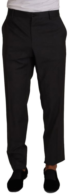 Dolce & Gabbana Dolce & Gabbana Gray Wool Formal Tuxedo Trouser Dress Pants