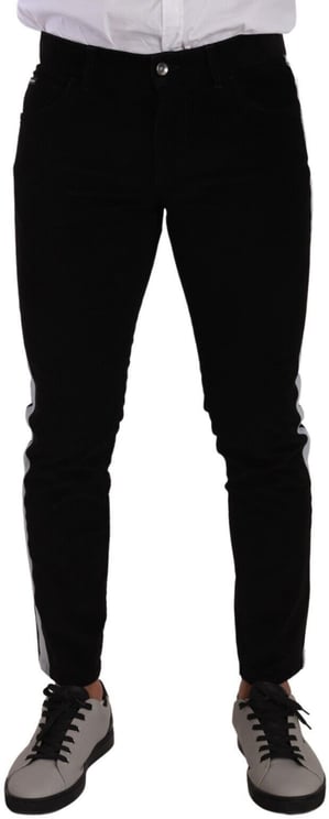 Dolce & Gabbana Dolce & Gabbana Black Cotton Stretch Skinny Corduroy Jeans