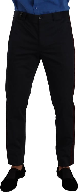 Dolce & Gabbana Dolce & Gabbana Blue Bordeaux Cotton Skinny Chino Pants
