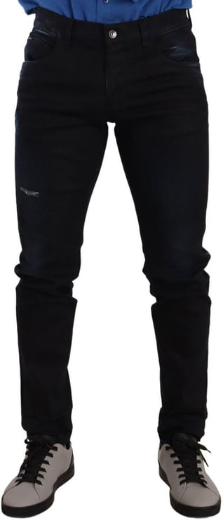 Dolce & Gabbana Dolce & Gabbana Blue Cotton Stretch Skinny Denim Trouser Jeans