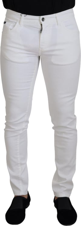 Dolce & Gabbana Dolce & Gabbana White Slim Skinny Stretch Cotton Denim Jeans