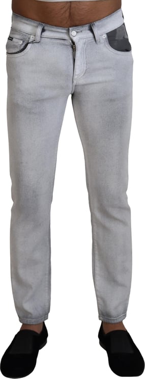 Dolce & Gabbana Dolce & Gabbana Gray Washed Skinny Men Denim Jeans