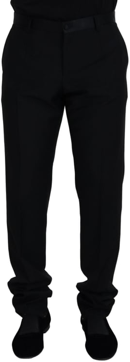Dolce & Gabbana Dolce & Gabbana Black Wool Chino Formal Pants