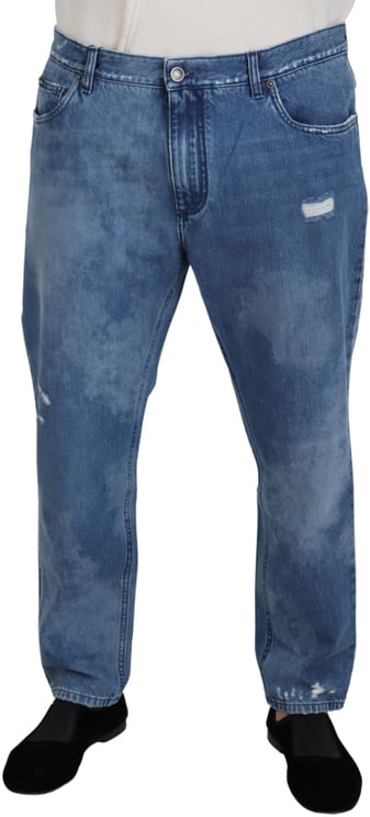 Dolce & Gabbana Dolce & Gabbana Blue Washed Cotton Casual Denim Jeans