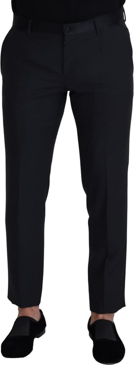 Dolce & Gabbana Dolce & Gabbana Black Wool Men Formal Pants