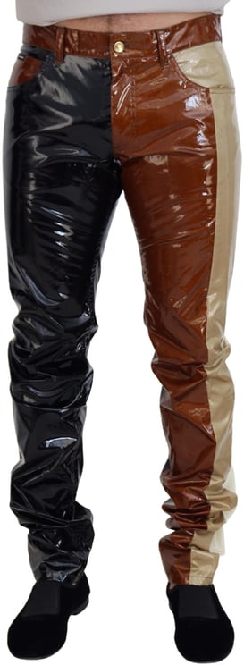 Dolce & Gabbana Dolce & Gabbana Multicolor Shining Slim Fit Men Denim Jeans