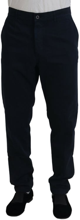 Dolce & Gabbana Dolce & Gabbana Blue Cotton Dress Formal Men Pants