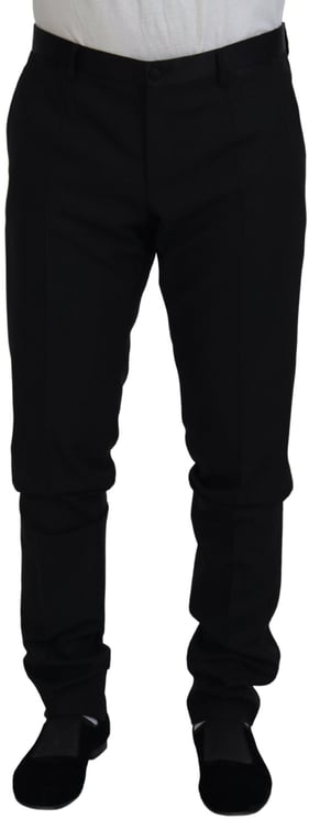 Dolce & Gabbana Dolce & Gabbana Black Wool Chino Dress Formal Pants