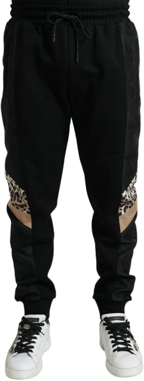 Dolce & Gabbana Dolce & Gabbana Black Cotton Slim Stretch Jogger Pants