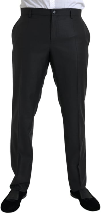 Dolce & Gabbana Dolce & Gabbana Black Wool Silk Skinny Dress Pants