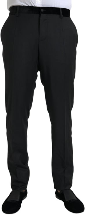 Dolce & Gabbana Dolce & Gabbana Black Silk Men Skinny Dress Pants