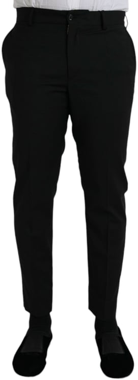 Dolce & Gabbana Dolce & Gabbana Black Wool SlimFit Dress Formal Pants