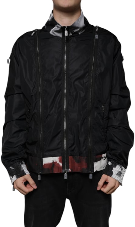 Dolce & Gabbana Dolce & Gabbana Black Nylon Full Zip Men Bomber Jacket
