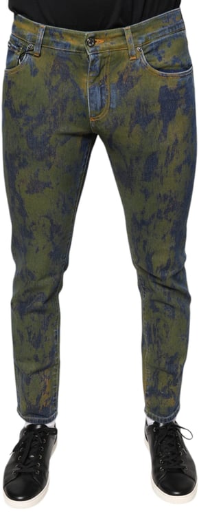 Dolce & Gabbana Dolce & Gabbana Blue Cotton Dye Slim Fit Men Denim Jeans