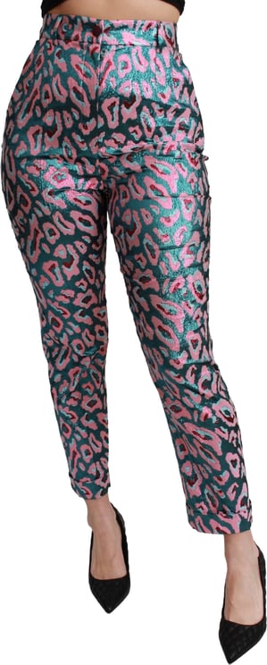 Dolce & Gabbana Dolce & Gabbana Multicolor Patterned Cropped High Waist Pants
