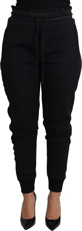 Dolce & Gabbana Dolce & Gabbana Black Polyester Neoprene Jogger Trouser Pants