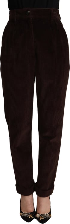 Dolce & Gabbana Dolce & Gabbana Bordeaux Corduroy Cotton Trouser Tapered Pants