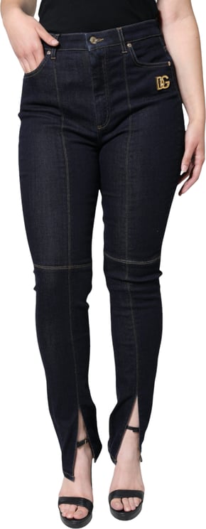 Dolce & Gabbana Dolce & Gabbana Black Cotton Blend Skinny Denim Jeans