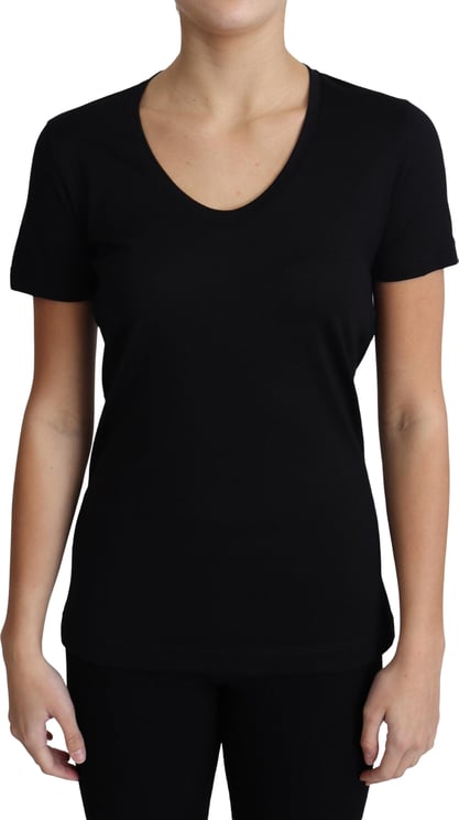 Dolce & Gabbana Dolce & Gabbana Black Wool Round Neck Short Sleeves T-shirt