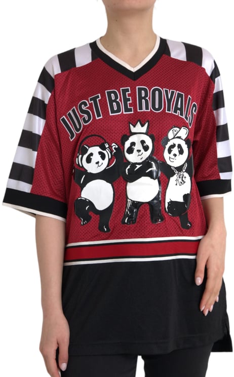 Dolce & Gabbana Dolce & Gabbana Multicolor Royals Panda Oversized T-shirt